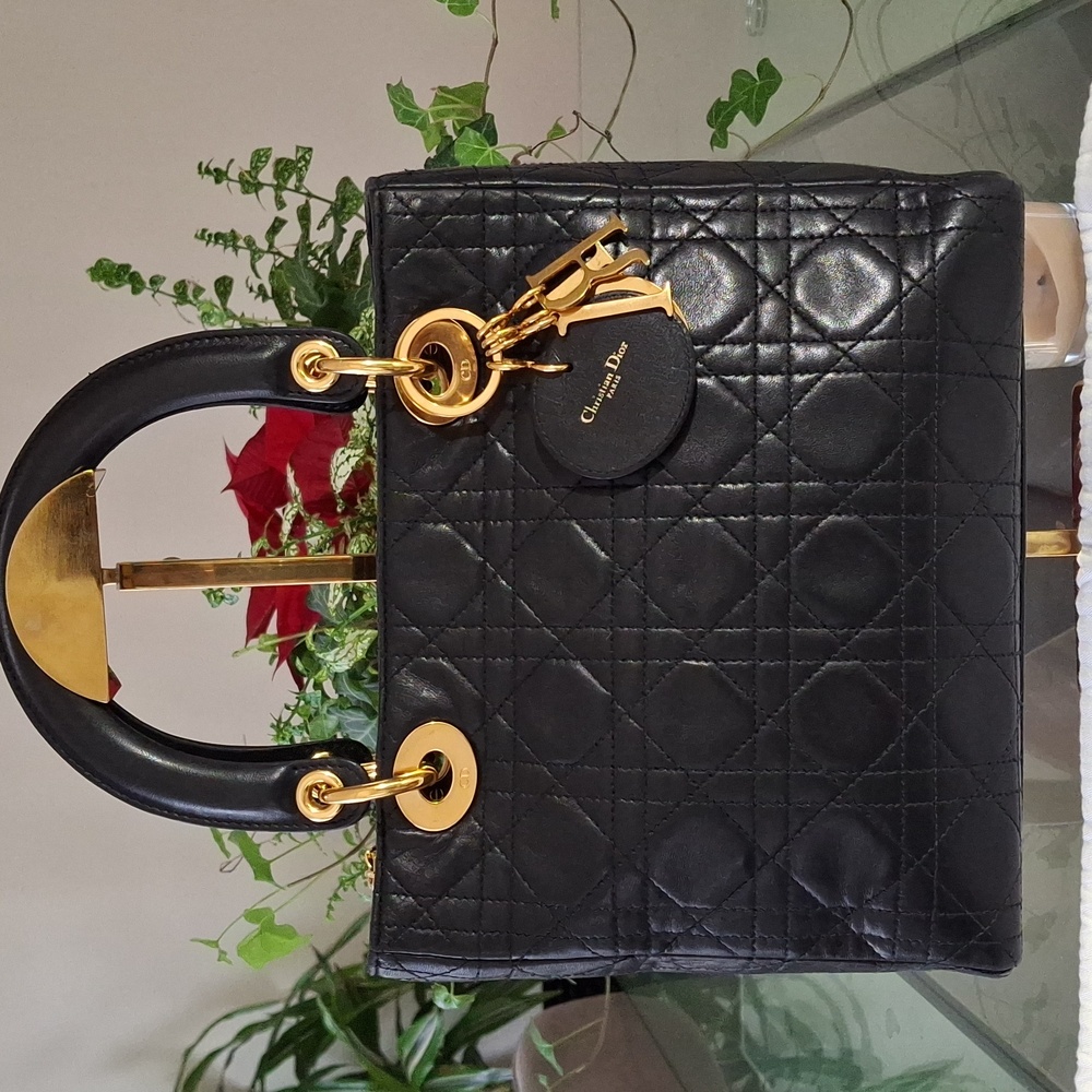 Dior Black Quilted Handbag